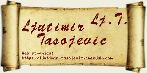 Ljutimir Tasojević vizit kartica
